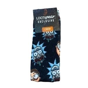 3/$25 LootCrate Lootwear Exclusive Rick & Morty Socks Loot Crate